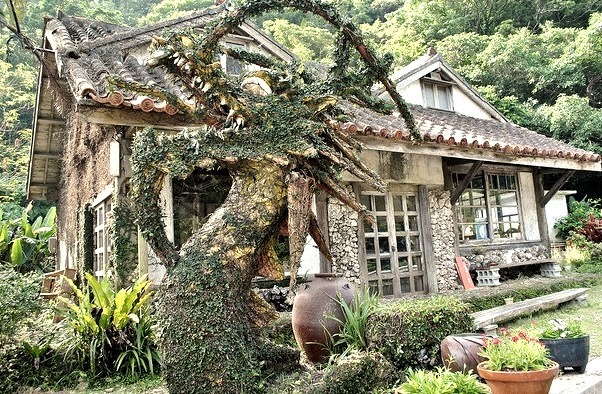Pottery House in Onna, Okinawa Islands, Japan