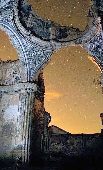 Starry Ruins, Belchite, Spain