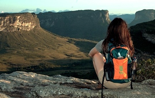 Admiring the view, Chapada Diamantina National Park, Brazil